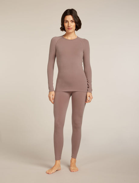 Icebreaker Merino Blend 260 ZoneKnit™ Seamless Long Sleeve Crew Thermal Top (Women's) Icebreaker