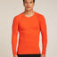 Icebreaker Merino Blend 260 ZoneKnit™ Seamless Long Sleeve Crew Thermal Top (Men's) - Fervid - Find Your Feet Australia Hobart Launceston Tasmania