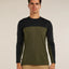 Icebreaker Merino Blend 125 Cool-Lite Sphere Long Sleeve T-Shirt Colour Block (Men's) - Dark Loden/Black