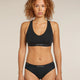 Icebreaker Merino Blend 125 Cool-Lite Sprite Racerback Bra (Women's) - Black