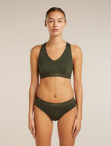 Icebreaker Merino Blend 125 Cool-Lite Sprite Racerback Bra (Women's) - Dark Loden