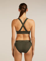 Icebreaker Merino Blend 125 Cool-Lite Sprite Racerback Bra (Women's) - Dark Loden