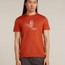 Icebreaker Merino 150 Tech Lite Short Sleeve T-Shirt (Men's) - Skiing Yeti - Agate - Find Your Feet Australia Hobart Launceston Tasmania