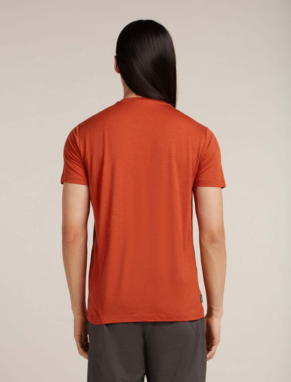 Icebreaker Merino 150 Tech Lite Short Sleeve T-Shirt (Men's) - Skiing Yeti - Agate - Find Your Feet Australia Hobart Launceston Tasmania