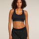 Icebreaker Merino Blend 125 ZoneKnit Racerback Bra (Women's) - Black
