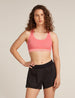 Icebreaker Merino Blend 125 ZoneKnit™ Racerback Bra (Women's) - Acid Pink - Find Your Feet Australia Hobart Launceston Tasmania