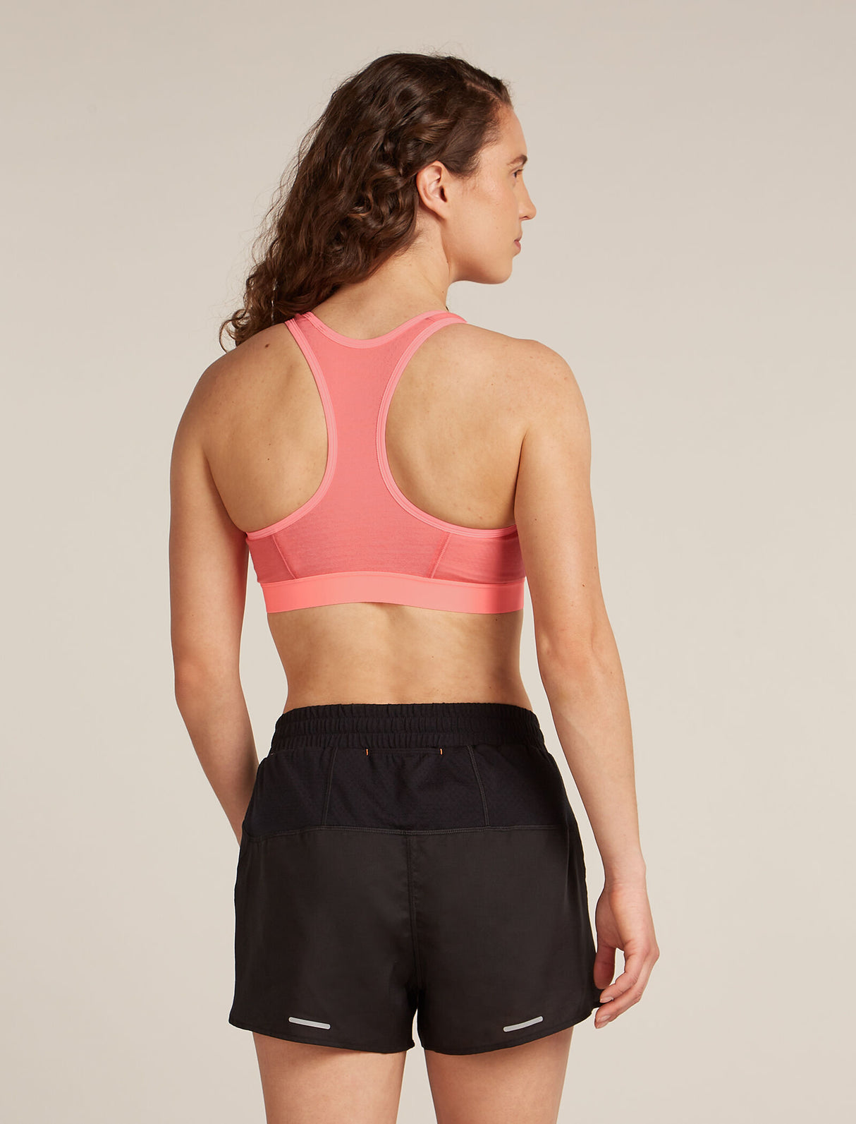 Icebreaker Merino Blend 125 ZoneKnit™ Racerback Bra (Women's) - Acid Pink - Find Your Feet Australia Hobart Launceston Tasmania
