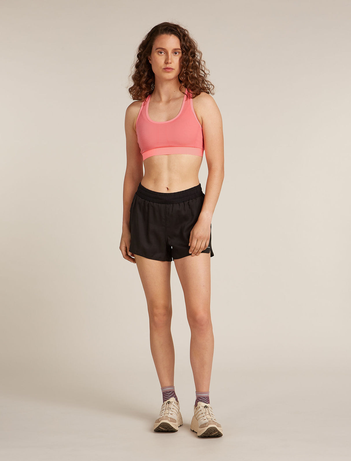 Icebreaker Merino Blend 125 ZoneKnit™ Racerback Bra (Women's) - Acid Pink - Find Your Feet Australia Hobart Launceston Tasmania