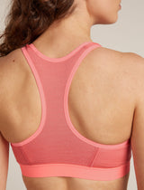 Icebreaker Merino Blend 125 ZoneKnit™ Racerback Bra (Women's) - Acid Pink - Find Your Feet Australia Hobart Launceston Tasmania