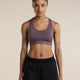  - Icebreaker Merino Blend 125 ZoneKnit Racerback Bra (Women's) - Grey Plum