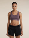  - Icebreaker Merino Blend 125 ZoneKnit Racerback Bra (Women's) - Grey Plum