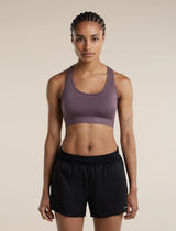  - Icebreaker Merino Blend 125 ZoneKnit Racerback Bra (Women's) - Grey Plum