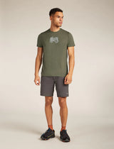 Icebreaker Merino 150 Tech Lite Short Sleeve T-Shirt (Men's) - Adventure Ride - Loden