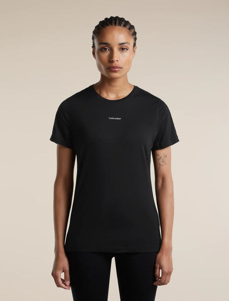 Icebreaker Merino Blend 125 Cool-Lite Speed Short Sleeve T-Shirt (Women's) - Black