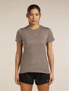 Icebreaker Merino Blend 125 Cool-Lite Speed Short Sleeve T-Shirt (Women's) - Porcini