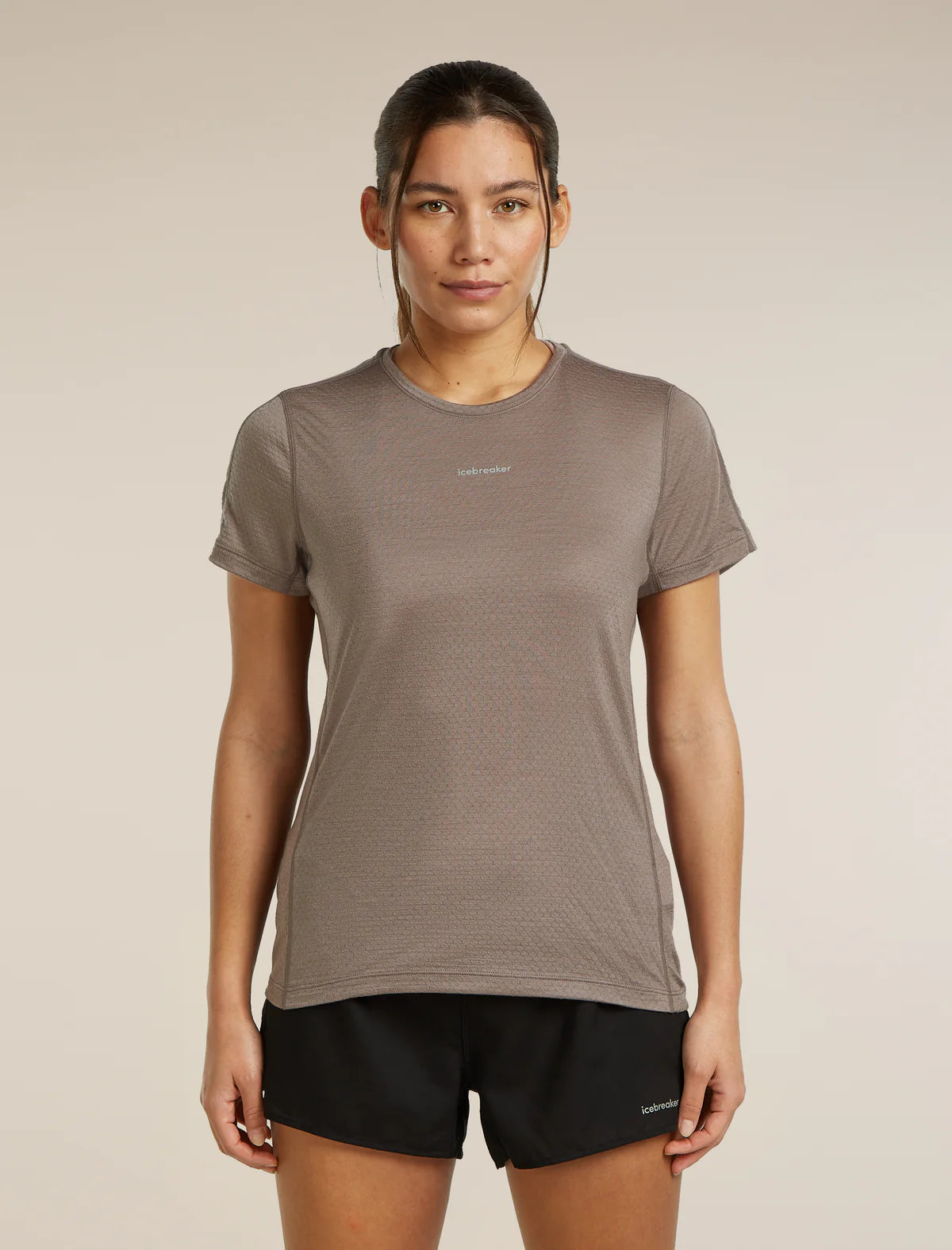 Icebreaker Merino Blend 125 Cool-Lite Speed Short Sleeve T-Shirt (Women's) - Porcini