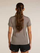 Icebreaker Merino Blend 125 Cool-Lite Speed Short Sleeve T-Shirt (Women's) - Porcini