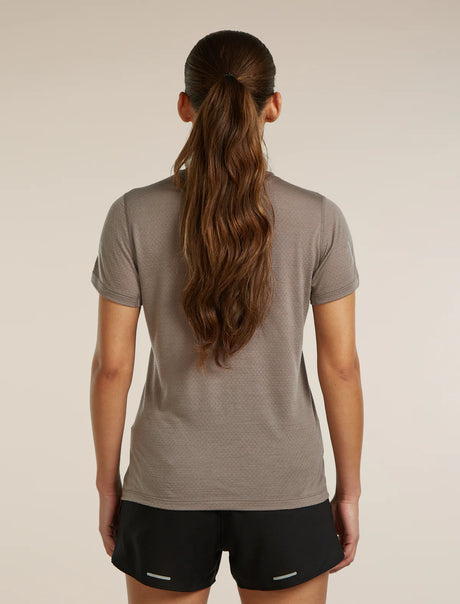 Icebreaker Merino Blend 125 Cool-Lite Speed Short Sleeve T-Shirt (Women's) - Porcini