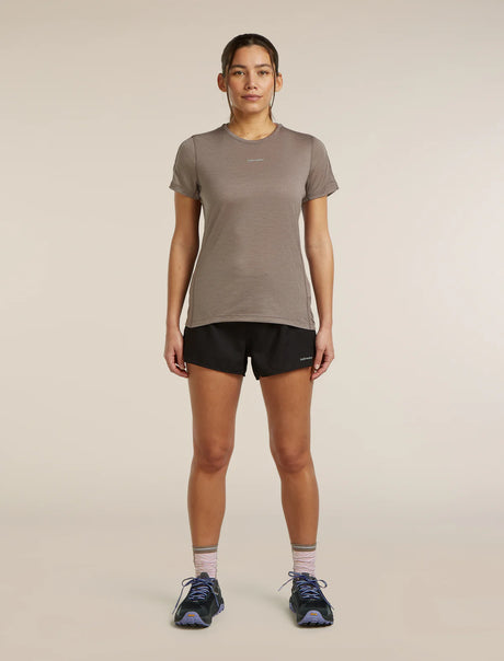 Icebreaker Merino Blend 125 Cool-Lite Speed Short Sleeve T-Shirt (Women's) - Porcini