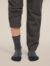 Icebreaker Merino Hike+ Medium Crew Socks (Women's) - Obsidian/Black