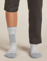 Icebreaker Merino Hike+ Medium Crew Socks (Women's) - Blizzard Heather/Alloy
