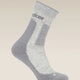 Icebreaker Merino Hike+ Medium Crew Socks (Women's) - Blizzard Heather/Alloy