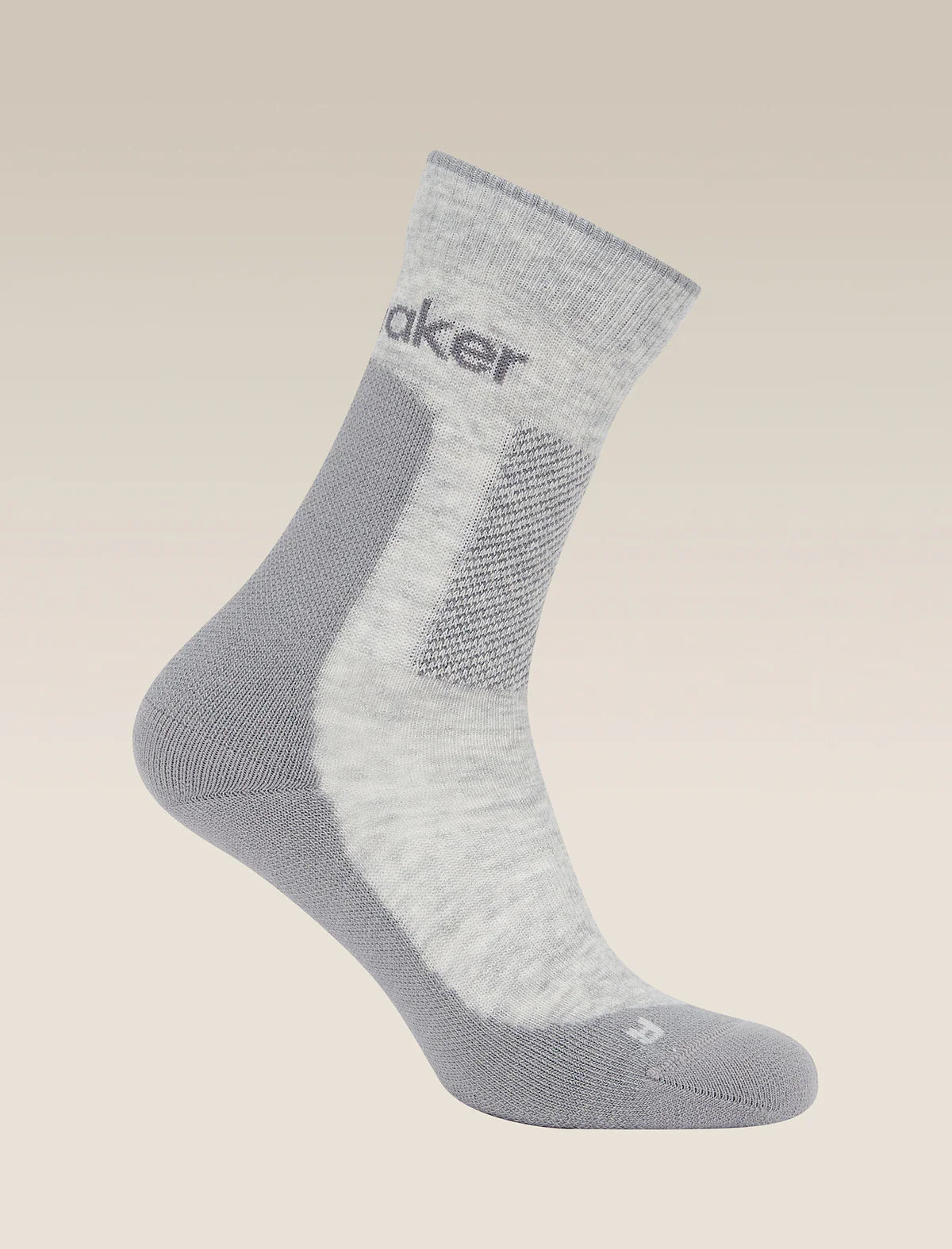Icebreaker Merino Hike+ Medium Crew Socks (Women's) - Blizzard Heather/Alloy