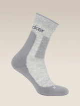 Icebreaker Merino Hike+ Medium Crew Socks (Women's) - Blizzard Heather/Alloy