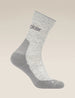 Icebreaker Merino Hike+ Light Crew Socks (Women's) - Blizzard Heather/Alloy