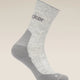  - Icebreaker Merino Hike+ Light Crew Socks (Women's) - Blizzard Heather/Alloy