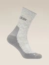  - Icebreaker Merino Hike+ Light Crew Socks (Women's) - Blizzard Heather/Alloy