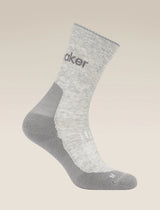  - Icebreaker Merino Hike+ Light Crew Socks (Women's) - Blizzard Heather/Alloy