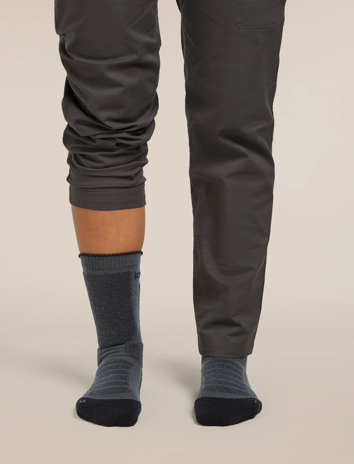 Icebreaker Merino Hike+ Heavy Crew Socks (Women's) - Obsidian/Black