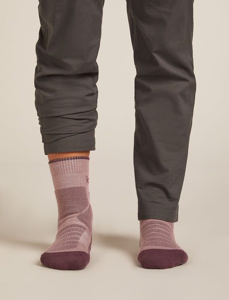 Icebreaker Merino Hike+ Heavy Crew Socks (Women's) - Summit/Java - Find Your Feet Australia Hobart Launceston Tasmania