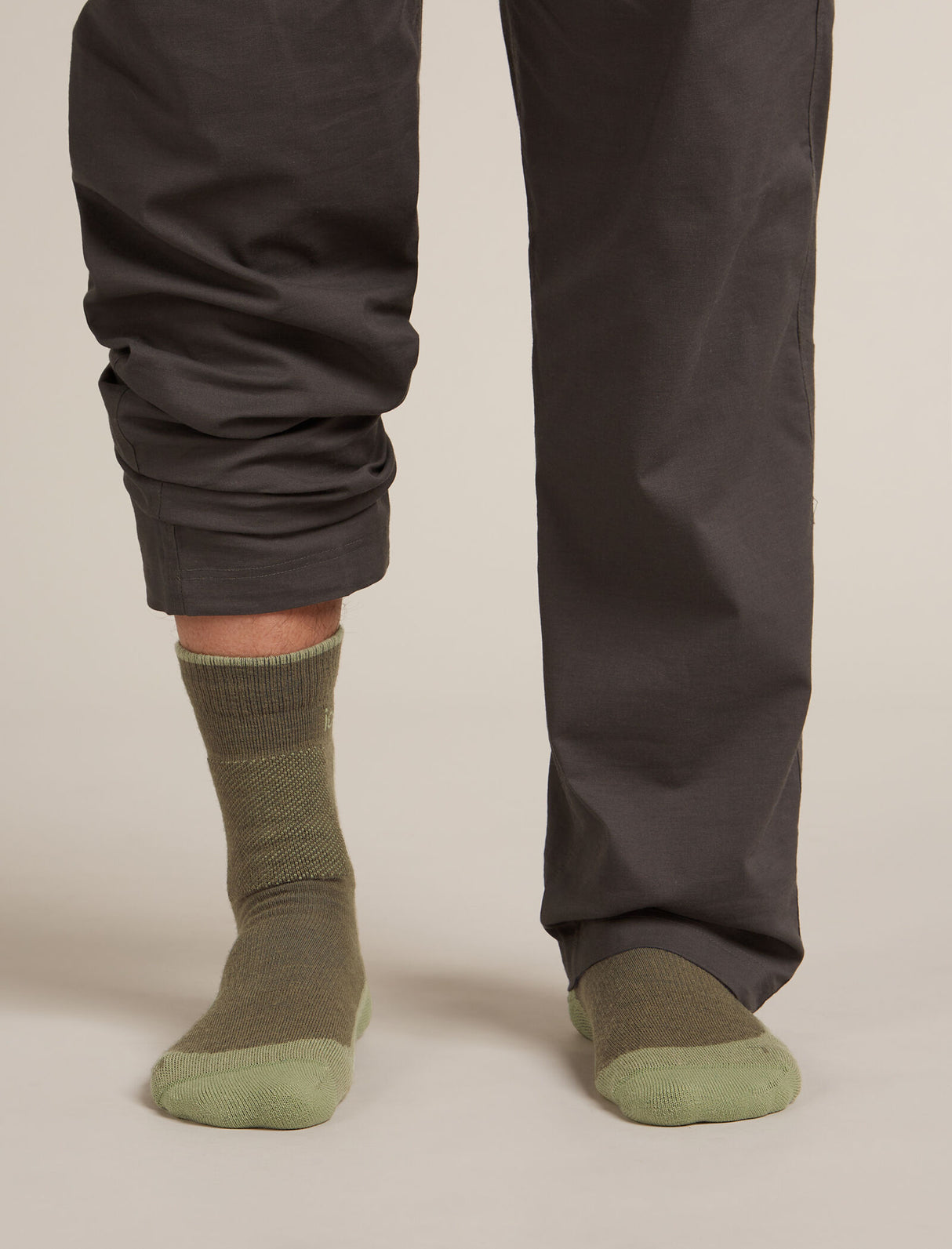 Icebreaker Merino Hike+ Medium Crew Socks (Men's) - Loden/Lichen - Find Your Feet Australia Hobart Launceston Tasmania