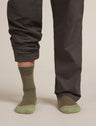 Icebreaker Merino Hike+ Medium Crew Socks (Men's) - Loden/Lichen - Find Your Feet Australia Hobart Launceston Tasmania