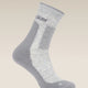 Icebreaker Merino Hike+ Medium Crew Socks (Men's) - Blizzard Heather/Alloy