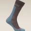 Icebreaker Merino Hike+ Medium Crew Socks (Men's) - Porcini/Flint Blue