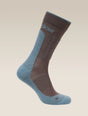Icebreaker Merino Hike+ Medium Crew Socks (Men's) - Porcini/Flint Blue