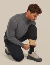 Icebreaker Merino Hike+ Light Crew Socks (Men's) - Black/Obsidian - Find Your Feet Australia Hobart Launceston Tasmania