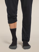 Icebreaker Merino Hike+ Light Crew Socks (Men's) - Black/Obsidian - Find Your Feet Australia Hobart Launceston Tasmania