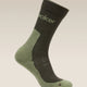 Icebreaker Merino Hike+ Light Crew Socks (Men's) - Dark Loden/Lichen