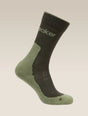 Icebreaker Merino Hike+ Light Crew Socks (Men's) - Dark Loden/Lichen