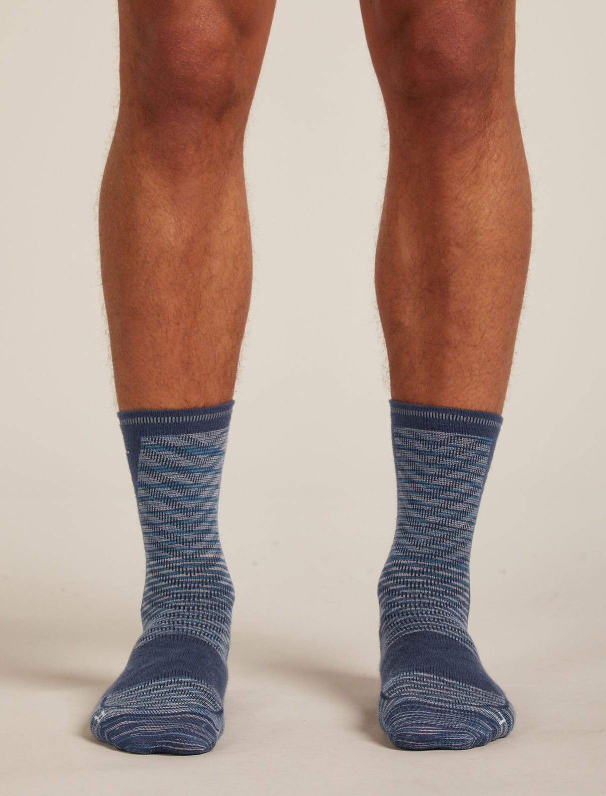 Icebreaker Merino Run+ Ultralight Crew Socks (Men's) Fusion Dye - Graphite FD/Graphite/Snow - Find Your Feet Australia Hobart Launceston Tasmania