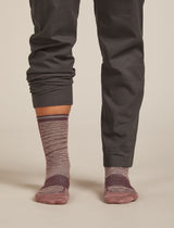 Icebreaker Merino Run+ Ultralight Crew Socks (Women's) - Summit FD/Java/Acid Pink - Find Your Feet Australia Hobart Launceston Tasmania