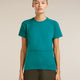 Icebreaker Merino 200 Waffle Elevation Short Sleeve T-Shirt (Women's) - Tidal Teal