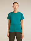 Icebreaker Merino 200 Waffle Elevation Short Sleeve T-Shirt (Women's) - Tidal Teal