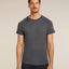 Icebreaker Merino 200 Waffle Elevation Short Sleeve T-Shirt (Men's) - Obsidian