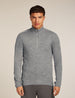 Icebreaker Merino Anniversary Original Long Sleeve Half Zip Top (Men's) - Metro Heather - Find Your Feet Australia Hobart Launceston Tasmania