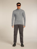 Icebreaker Merino Anniversary Original Long Sleeve Half Zip Top (Men's) - Metro Heather - Find Your Feet Australia Hobart Launceston Tasmania
